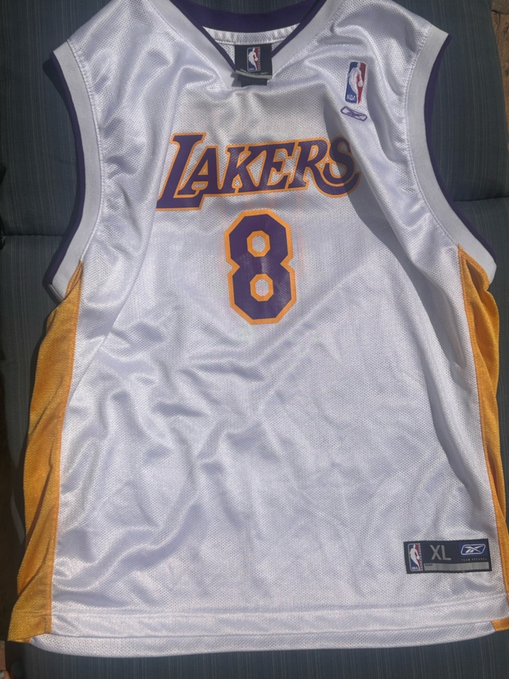NBA Los Angeles Lakers White Purple Gold #8 Jersey #Coby Bryant